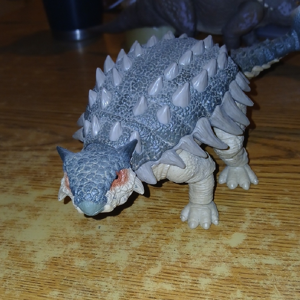 Gray and Cream Reptile Toy